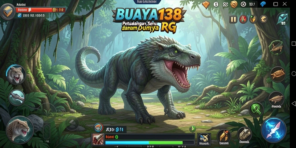 Tampilan gameplay seru dalam BUAYA138 menunjukkan pertarungan mendebarkan.