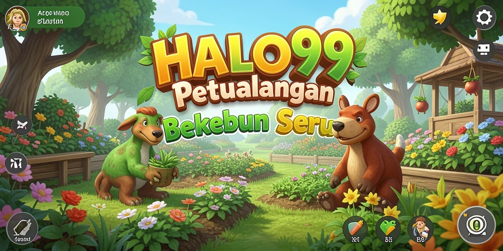 Tampilan gameplay HALO99 yang menarik dalam bertani.