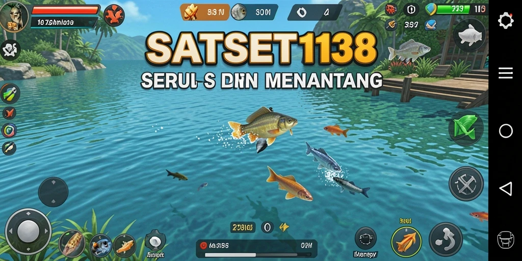 Tampilan gameplay memancing yang menarik dari SATSET138.