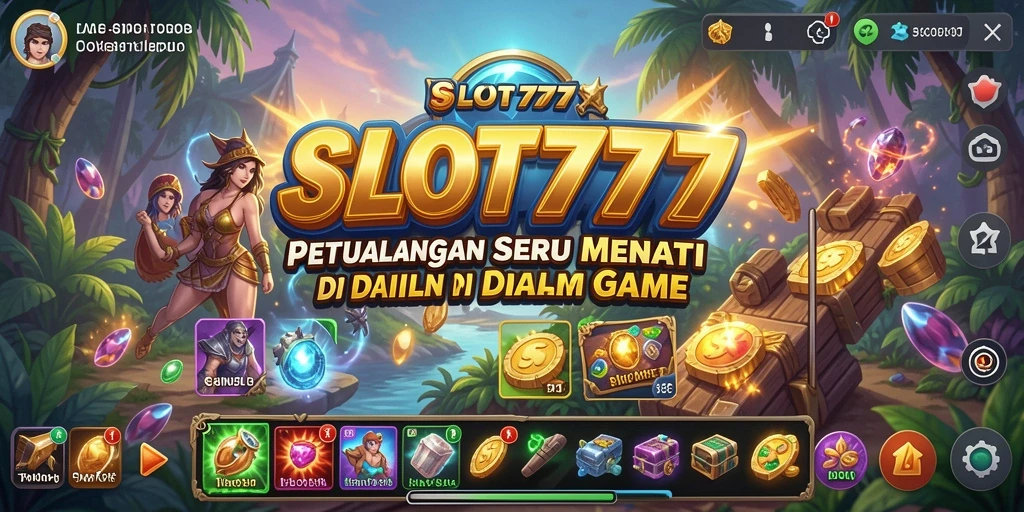 Tampilan gameplay seru di <strong>SLOT777</strong> dengan berbagai tantangan petualangan.
