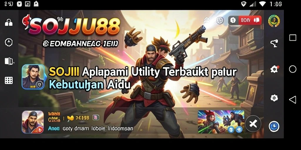 Screenshot utama SOJU88 menampilkan antarmuka yang intuitif dan fitur lengkap.