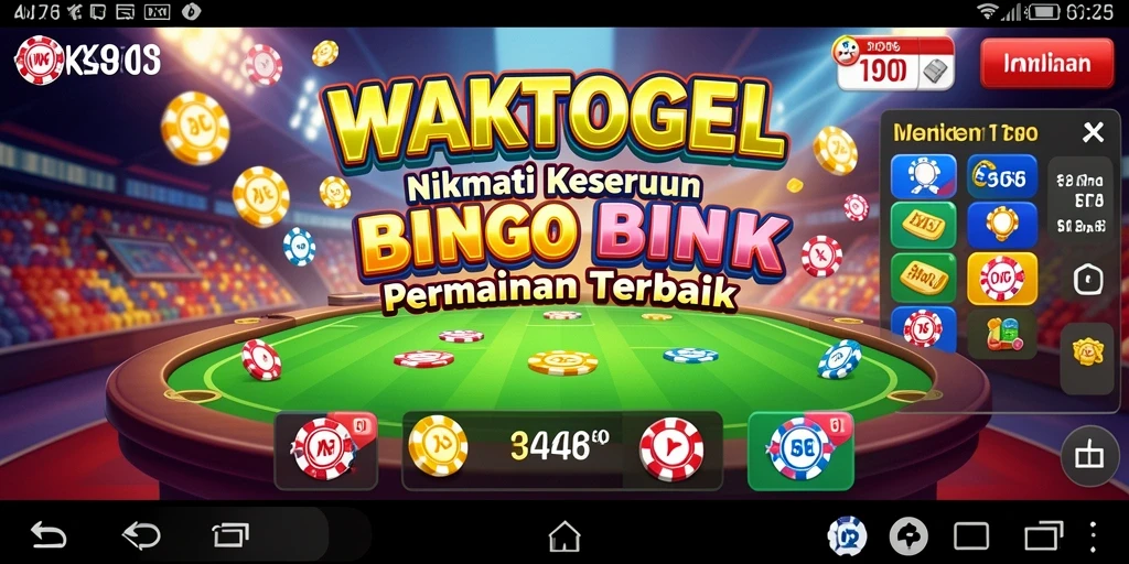 Tampilan seru gameplay Bingo di WAKTOGEL.